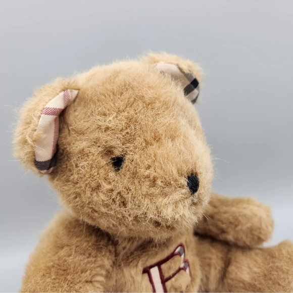 Authentic Burberry Teddy Bear Nova "B" Plush Beige 9" Stuffed Animal - Picture 11 of 13